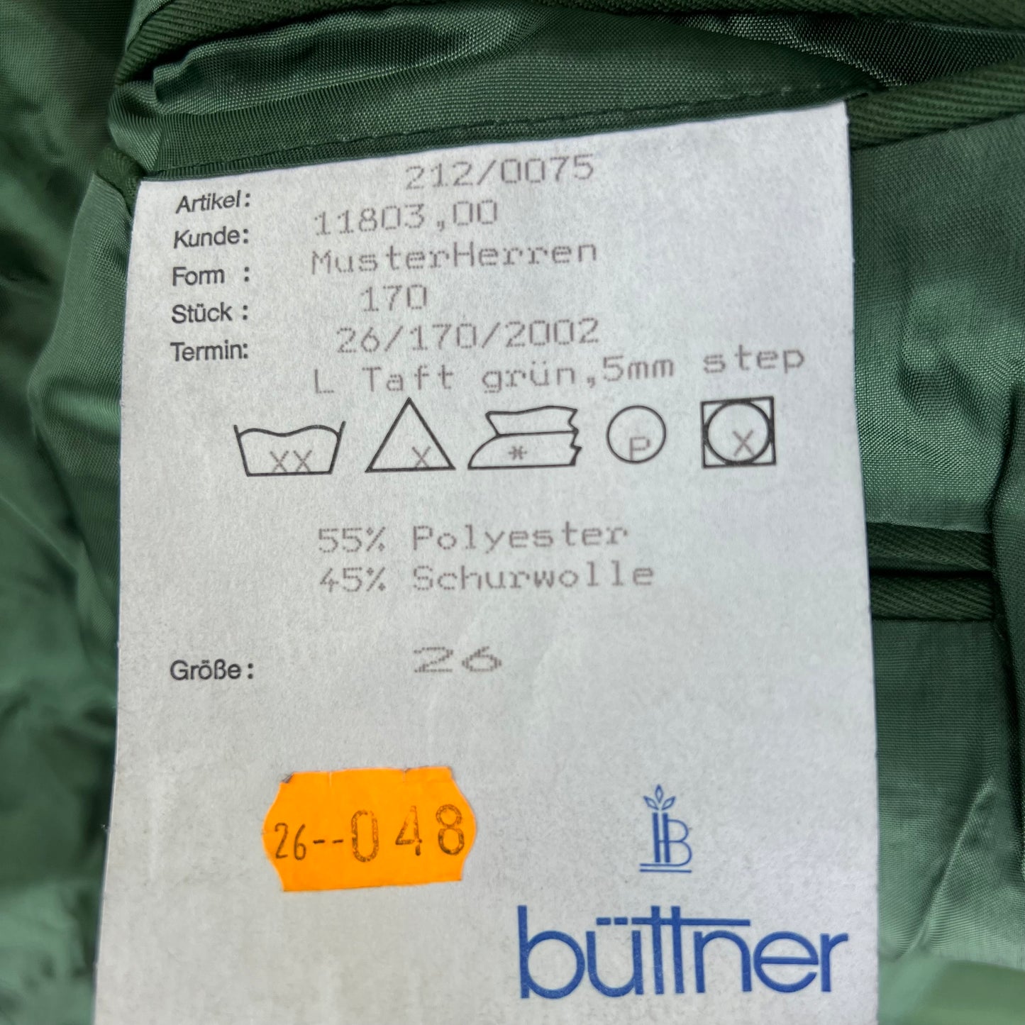 German Police Green Dress Jacket - Large