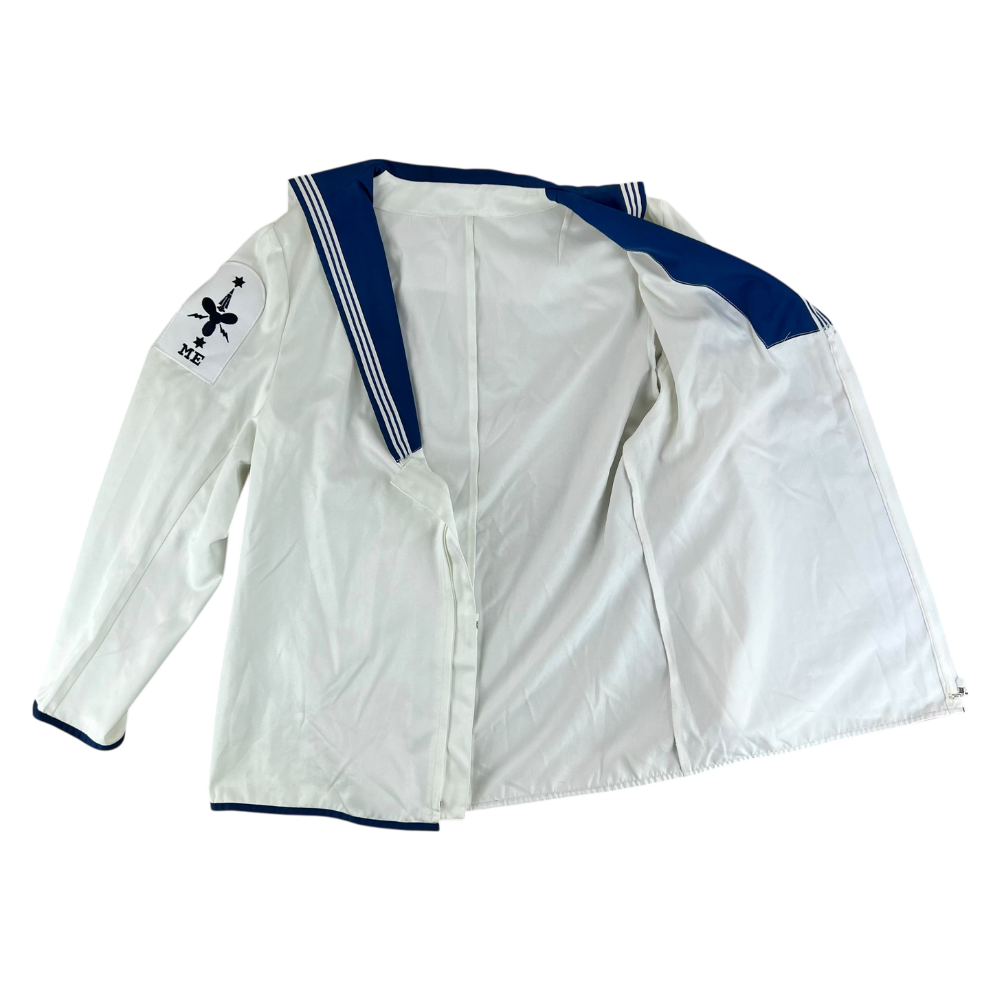 British Royal Navy Class II White Jumper Sailor's Top - X Large 188/120