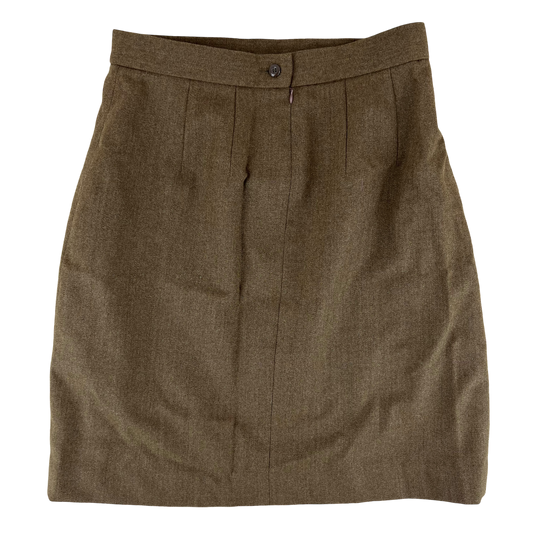 British Army Women's Barracks Brown Ceremonial FAD No. 2 Dress Skirt - W32 L25