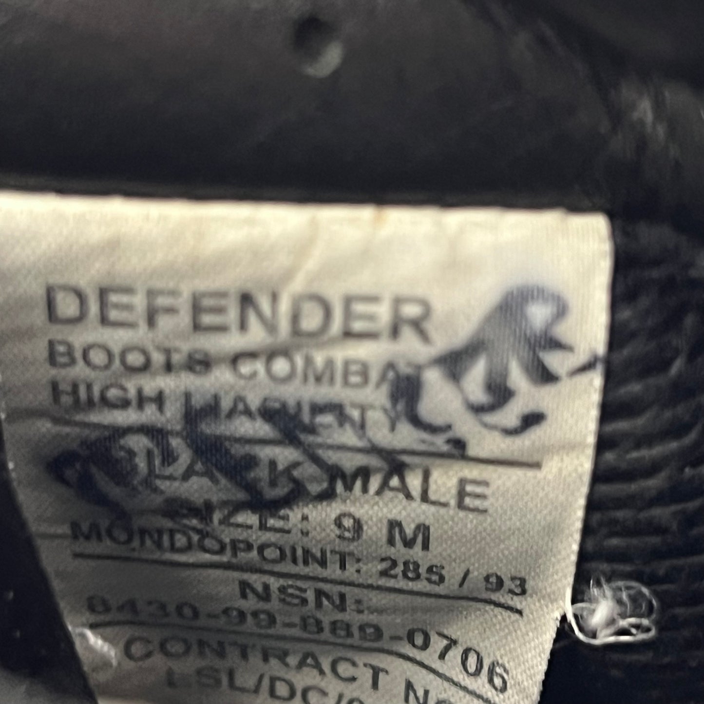 British Army Altberg Defender Black Combat Boots - Size 9M