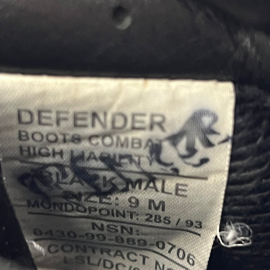 British Army Altberg Defender Black Combat Boots - Size 9M