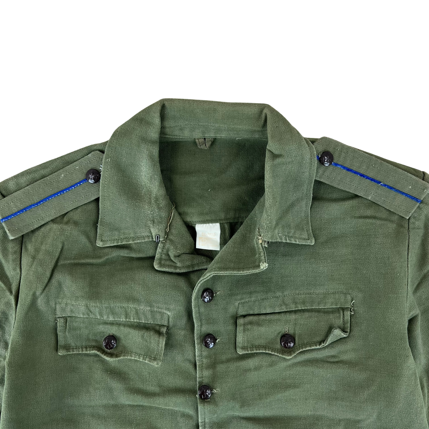 Bulgarian People's Army Olive Green Cossack Shirt - Large