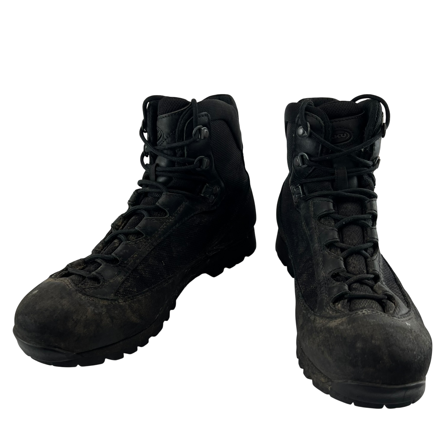 British Army AKU Black Combat Boots - Size 8M