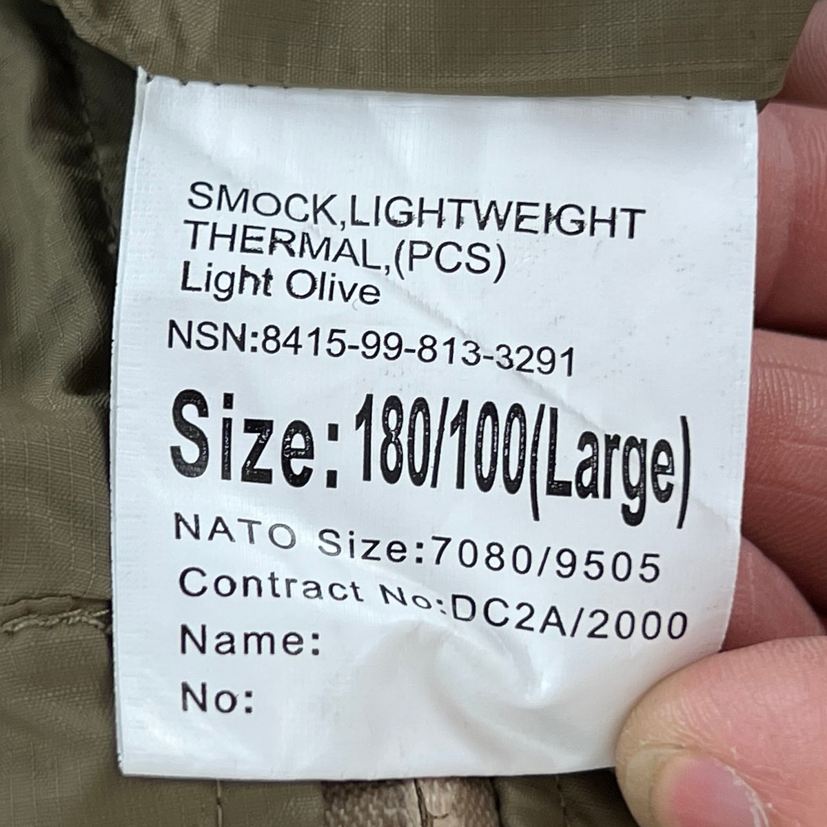 British Army Thermal Buffalo Pullover Smock - Large