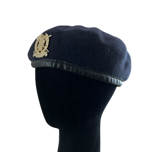 British Army Navy Beret w/ Badge - Army Foundation College - Medium 57cm