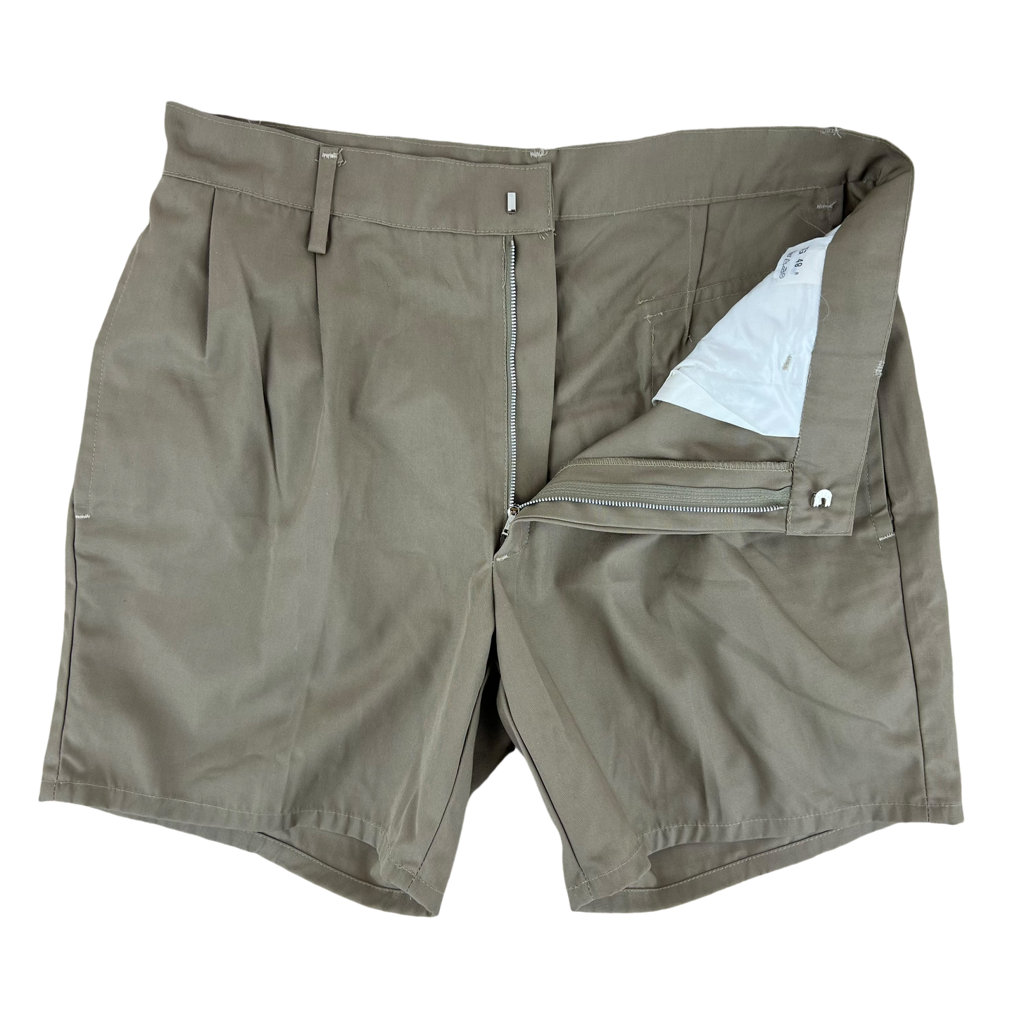 Italian Army Vintage Stone Chino Shorts - W32 L16