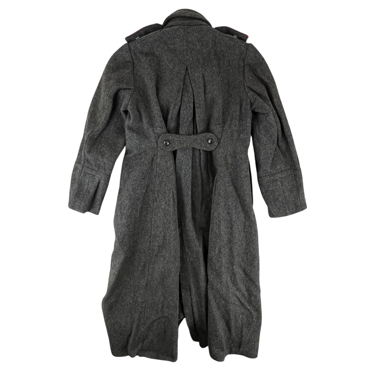 Bulgarian People's Army 50s Grey Wool Greatcoat - Medium