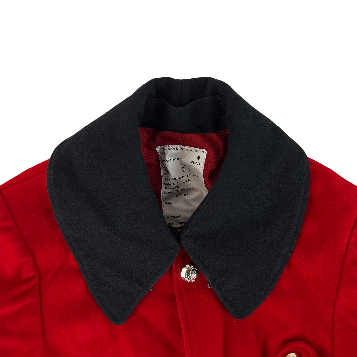 British Army Household Cavalry / Life Guards Scarlet Red Cloak - Large