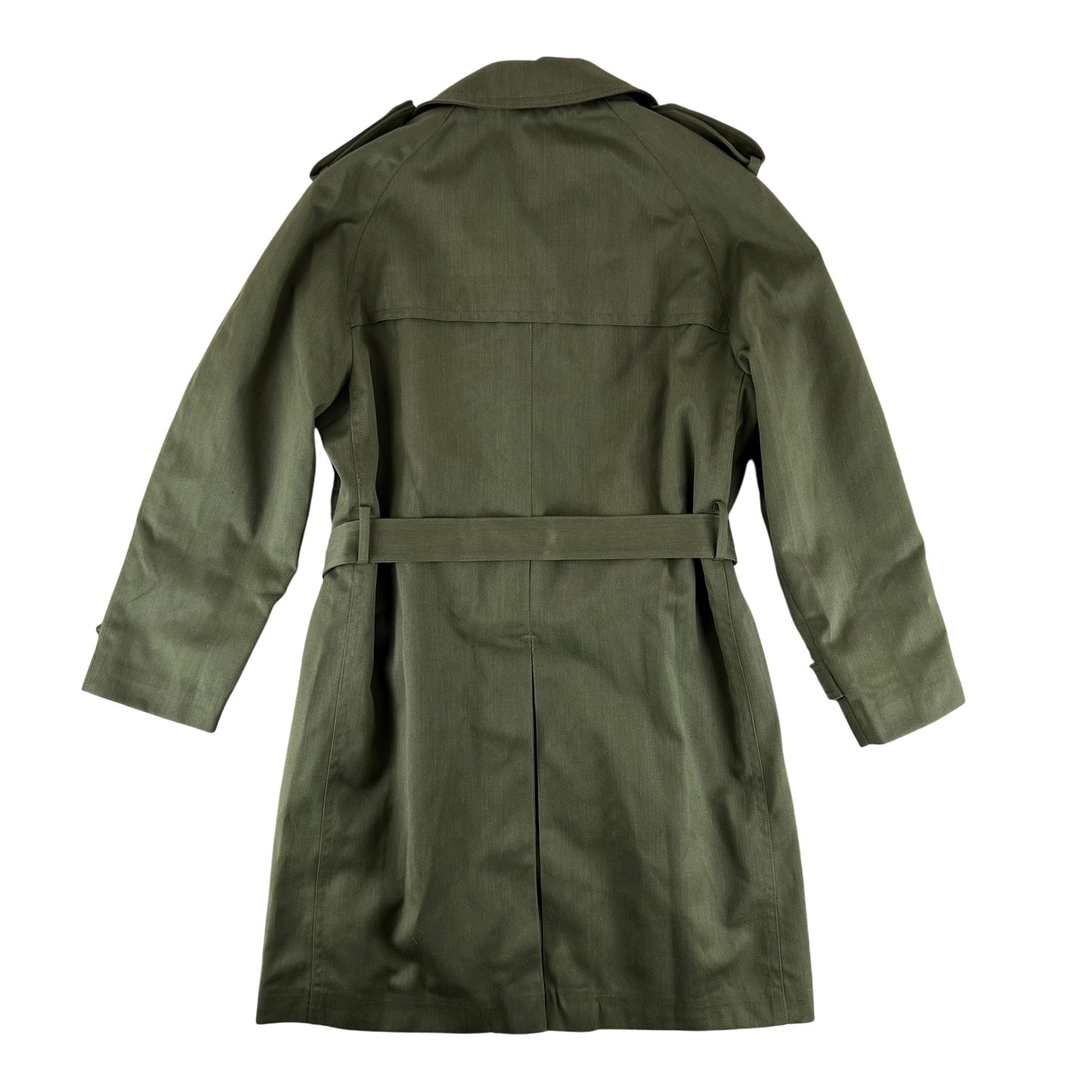 Spanish Army 80s Green Trenchcoat - Large