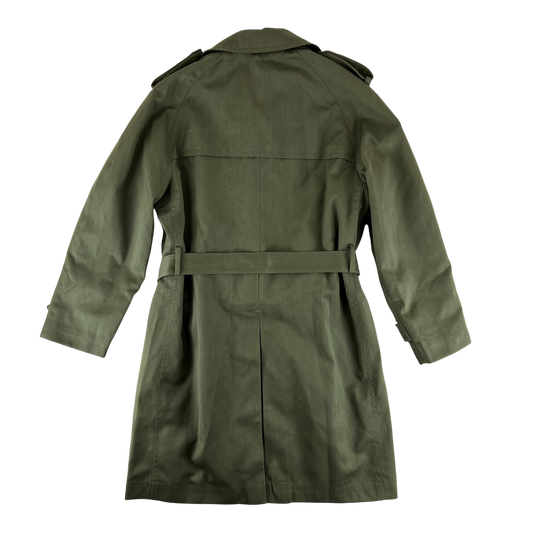 Spanish Army 80s Green Trenchcoat - Large