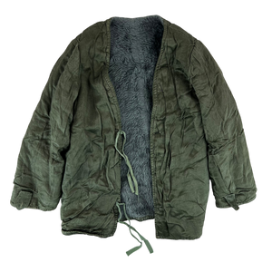 Greek Army M65 Faux Fur Jacket Liner - Small