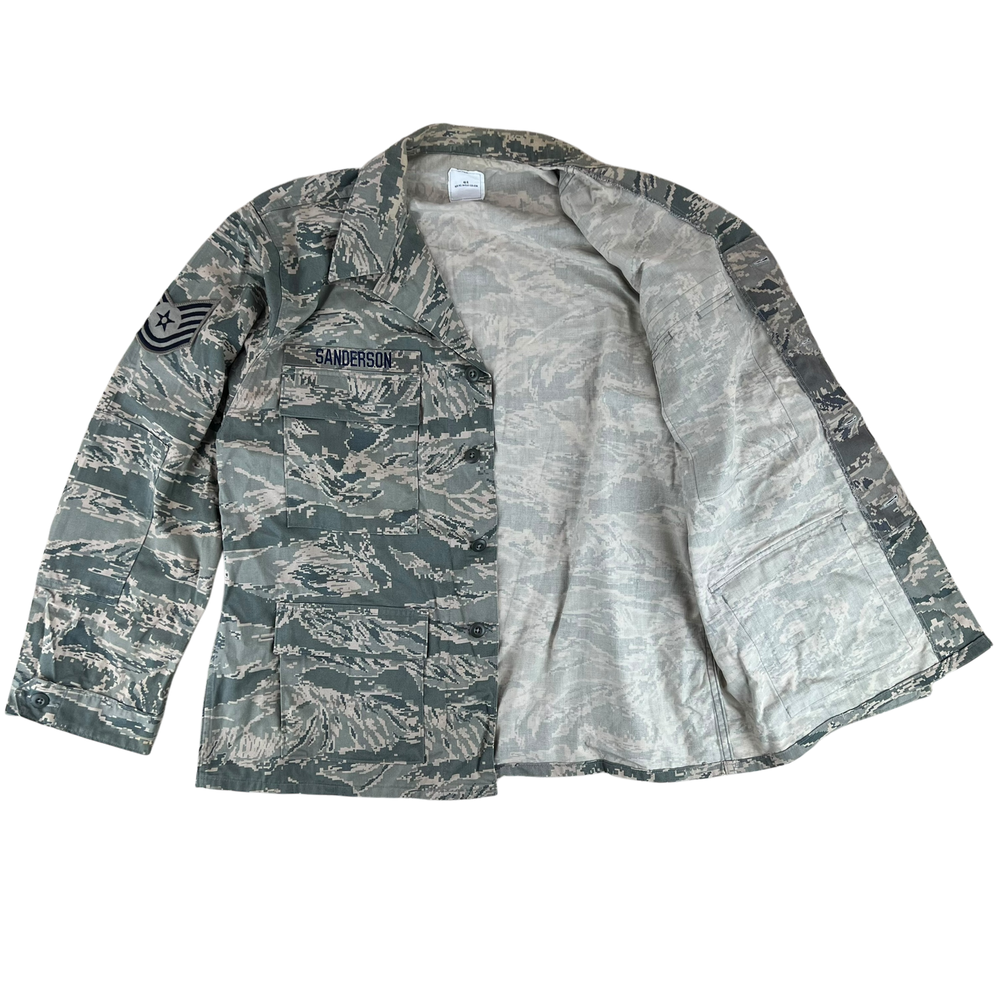 US Air Force Digital Tiger Stripe Pixel Camouflage BDU Combat Jacket - X Large