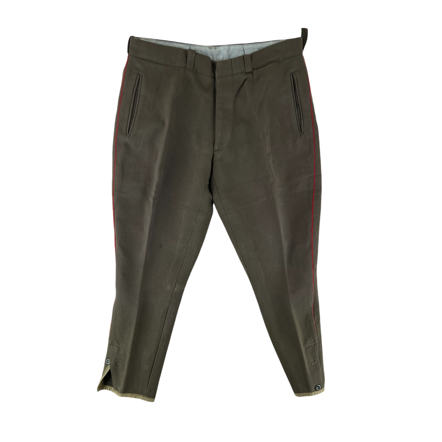 Soviet Red Army M69 Khaki Cavalry Dress Trousers - W36 L25.5