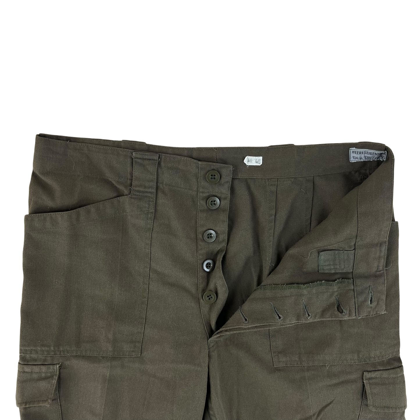Austrian Army Olive Green Fatigue Trousers - W35 L31