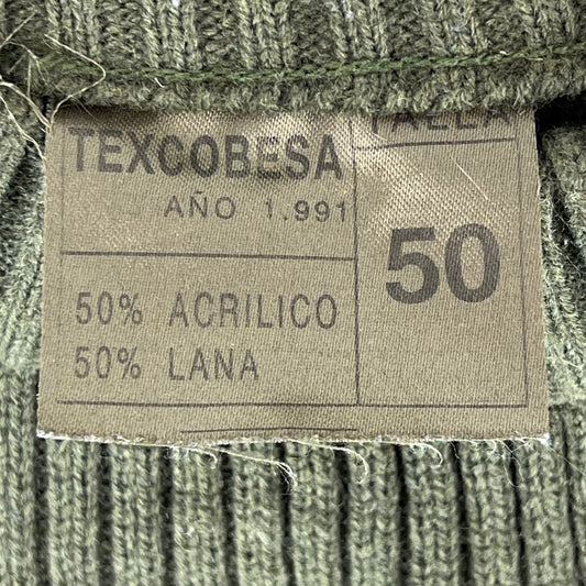 Spanish Army Olive Green Pullover Jumper - Large