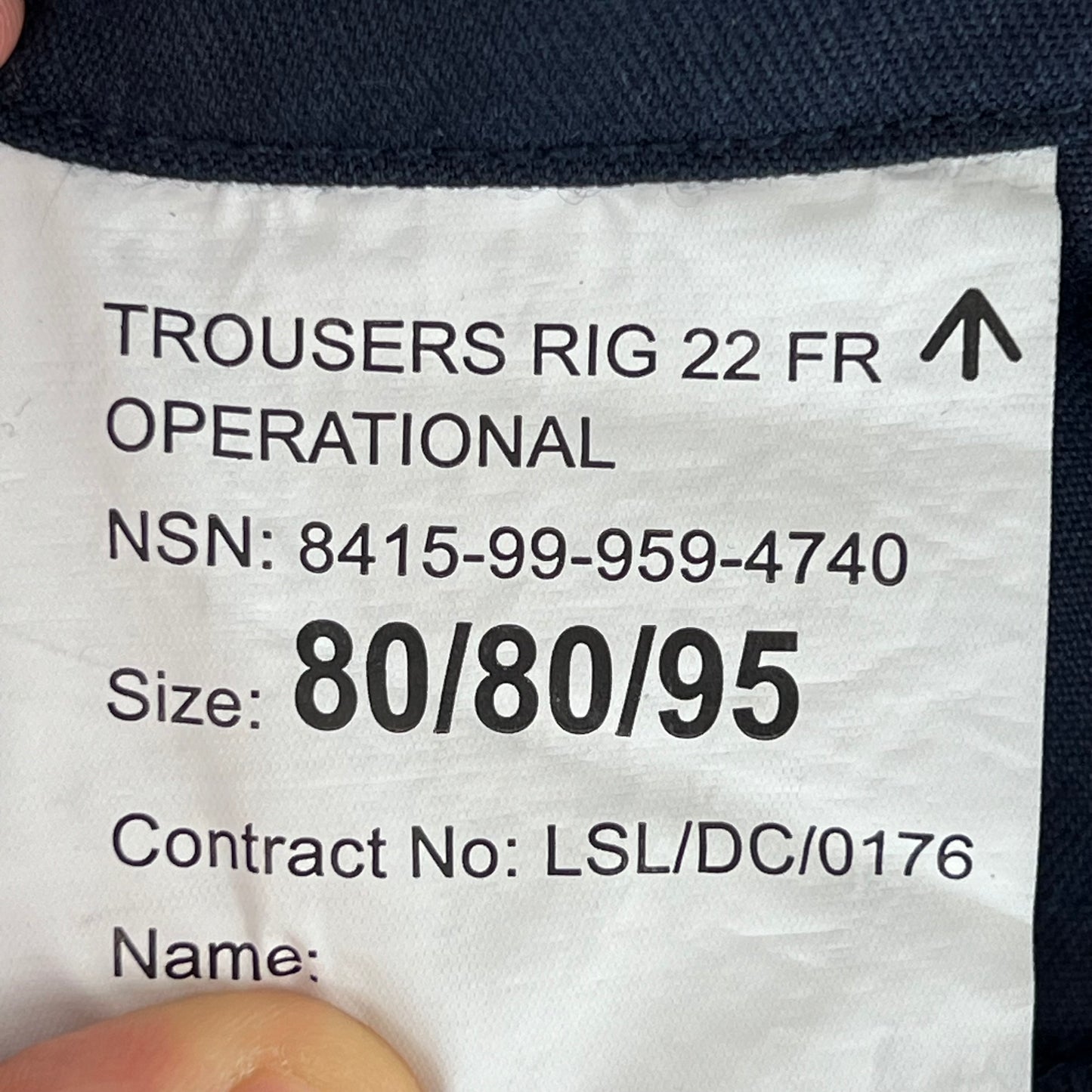 British Royal Navy FR Combat Trousers - W31 L31