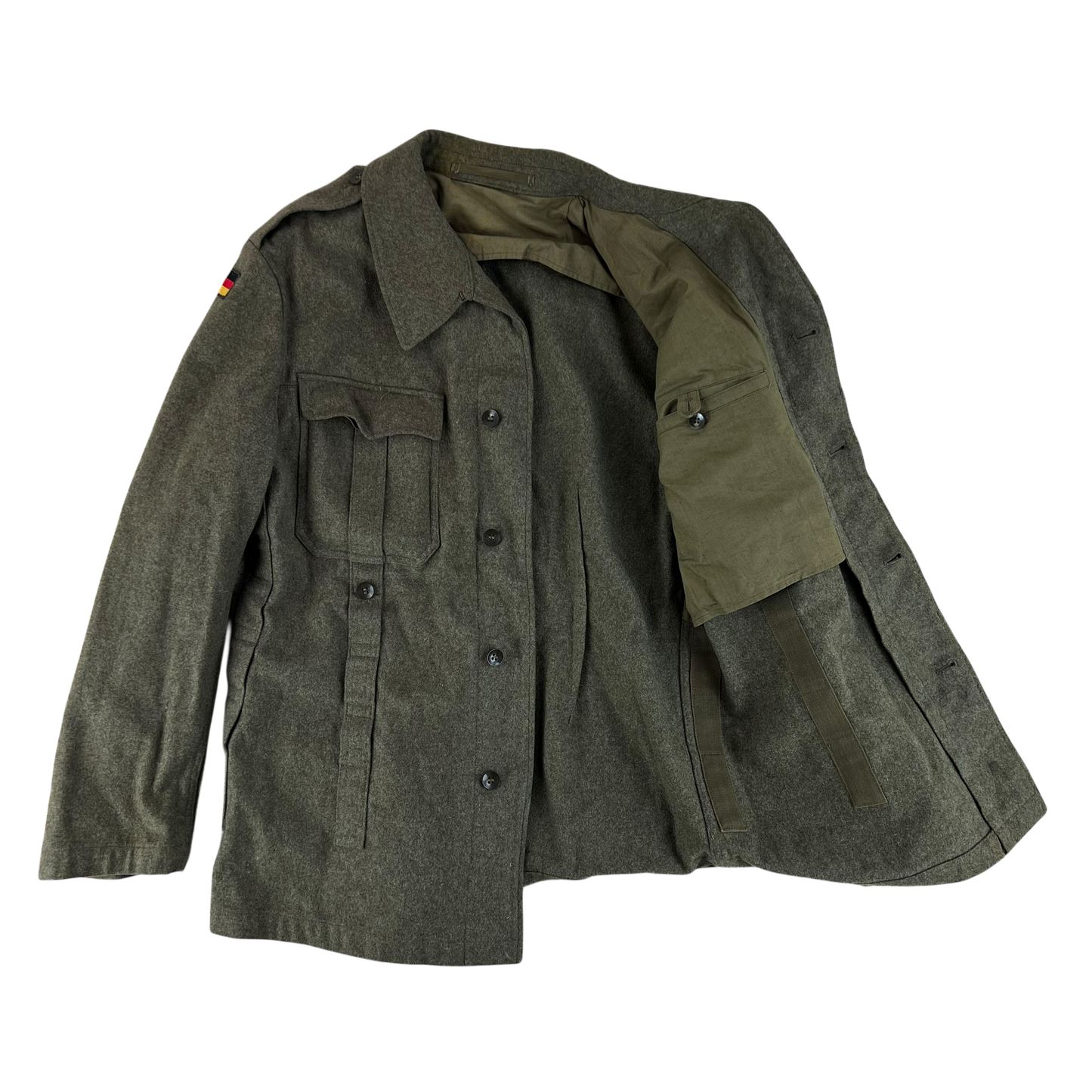 West German Army 60s Wool Field Jacket - Large