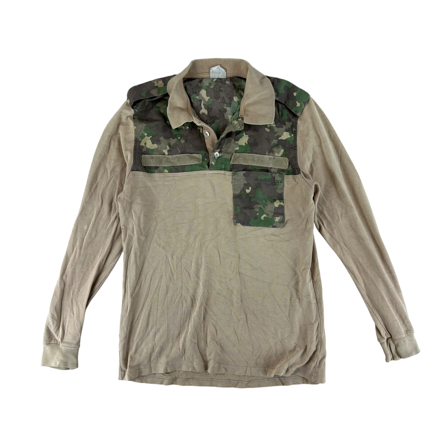 Romanian Army M2017 Woodland Camouflage Polo Top - Small