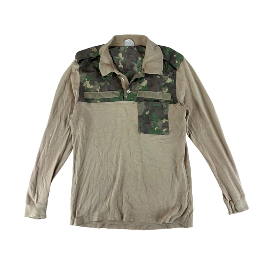 Romanian Army M2017 Woodland Camouflage Polo Top - Small
