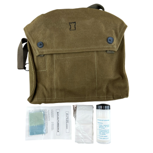 Finnish Army M61 Gas Mask Respirator Bag w/ Kit