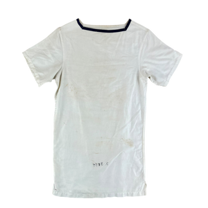 British Royal Navy 40s White Jumper Sailor's Top - Small