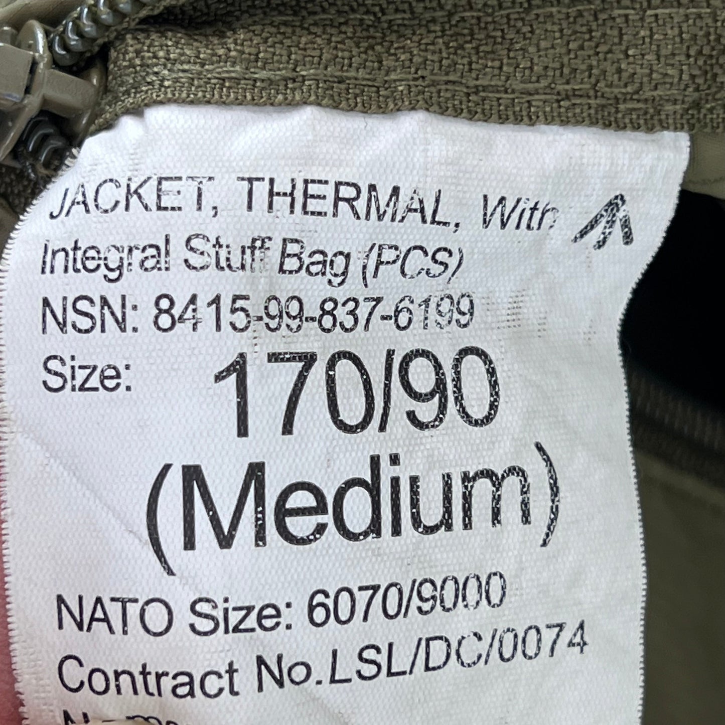 British Army Thermal Buffalo Jacket - Medium