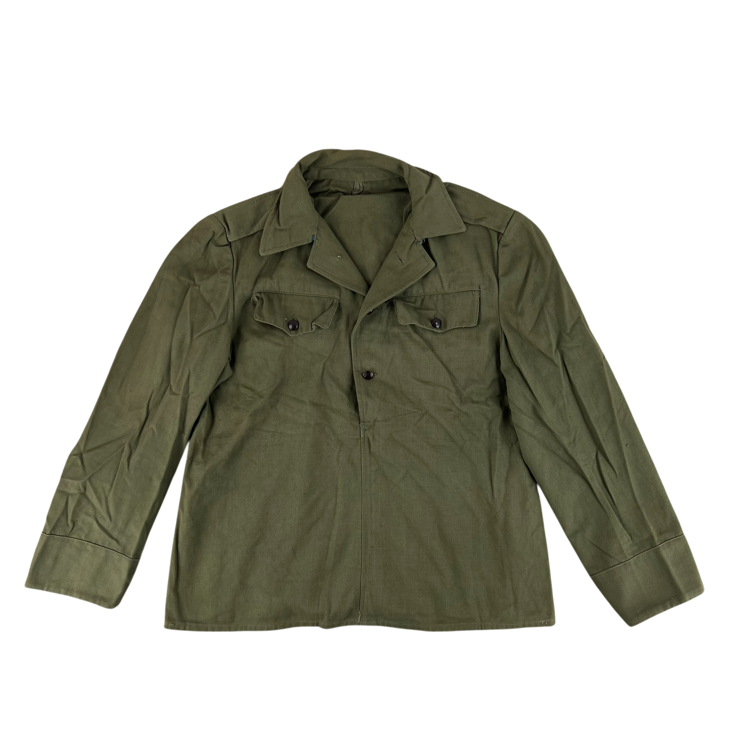 Bulgarian People's Army Olive Green Cossack Shirt - Medium