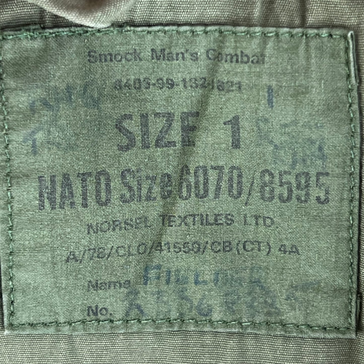 British Army 68 Pattern DPM Camouflage Combat Smock - Medium SIZE 1