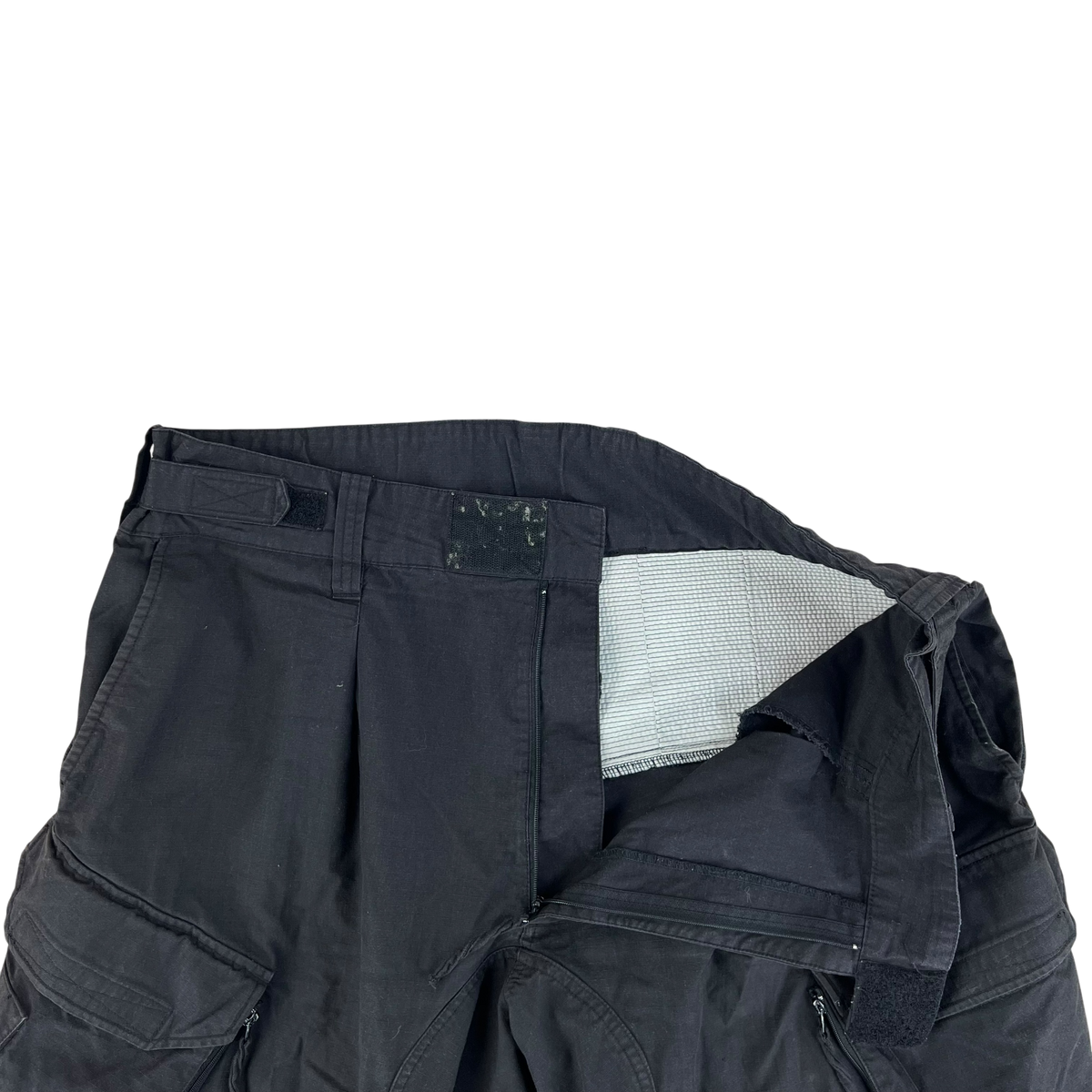 British RAF Aircrew Black Padded Combat Trousers - W41 L31.5