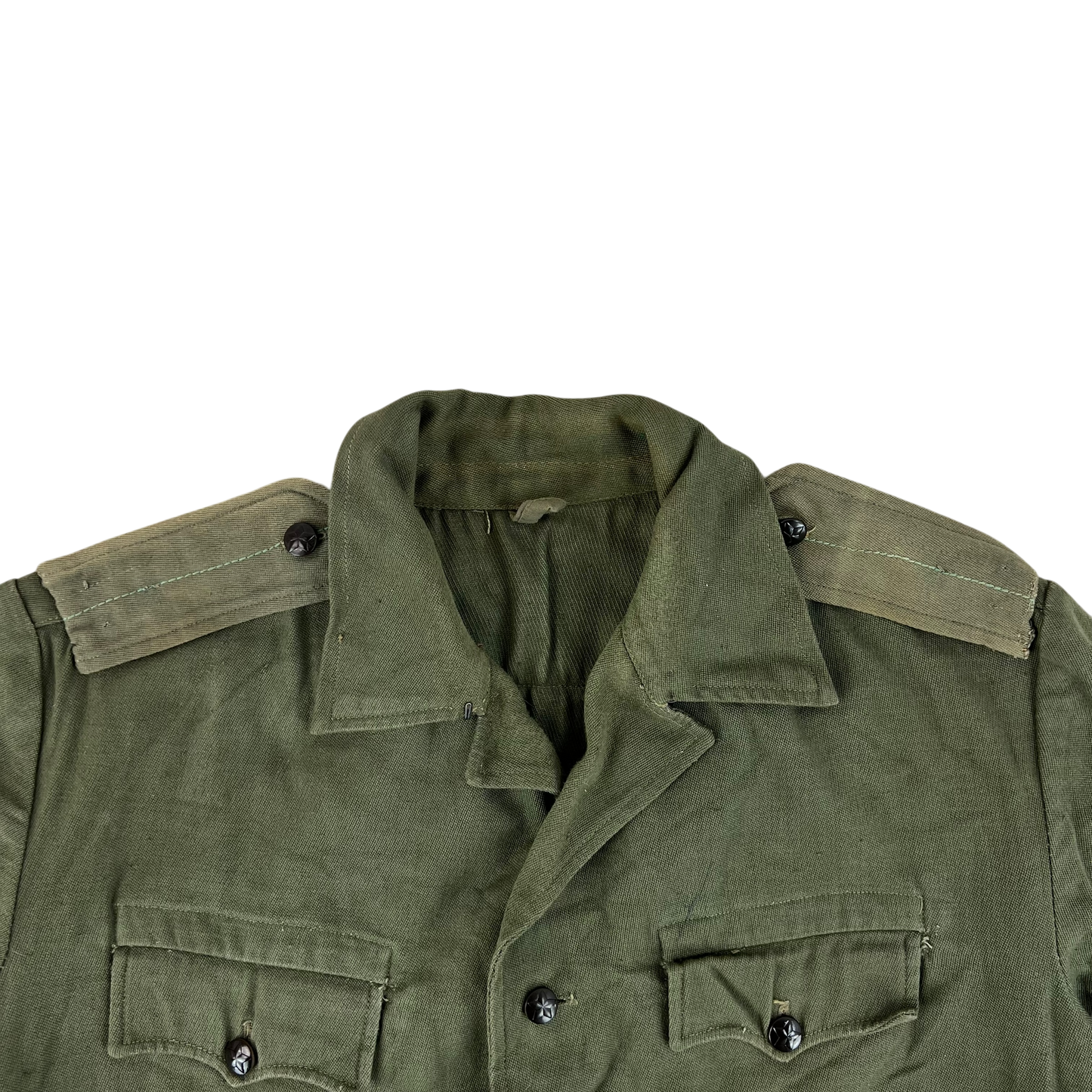 Bulgarian People's Army Olive Green Cossack Shirt - Medium