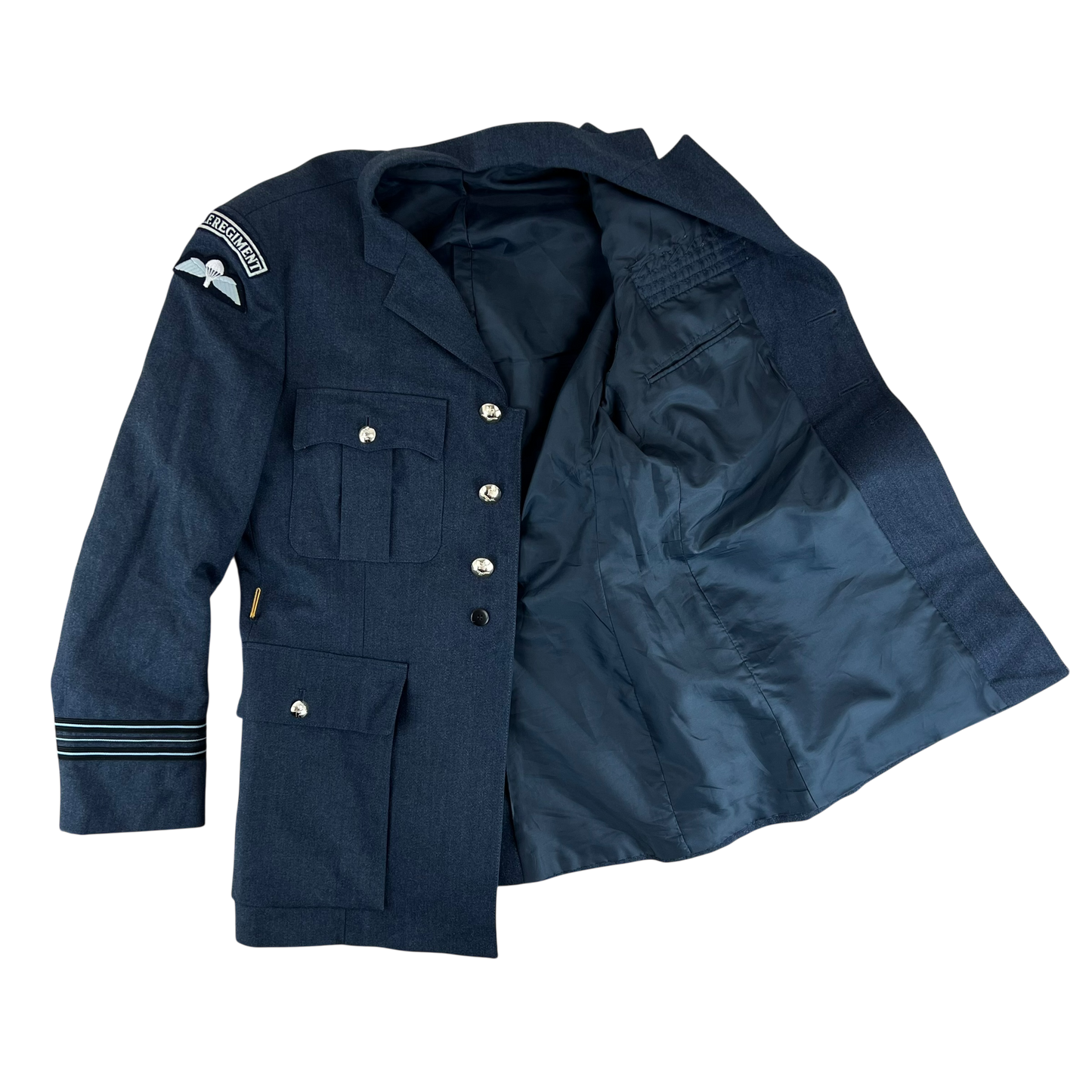 British Royal Air Force No. 1 "Home" Dress Officers & WO's Jacket w Belt - Large