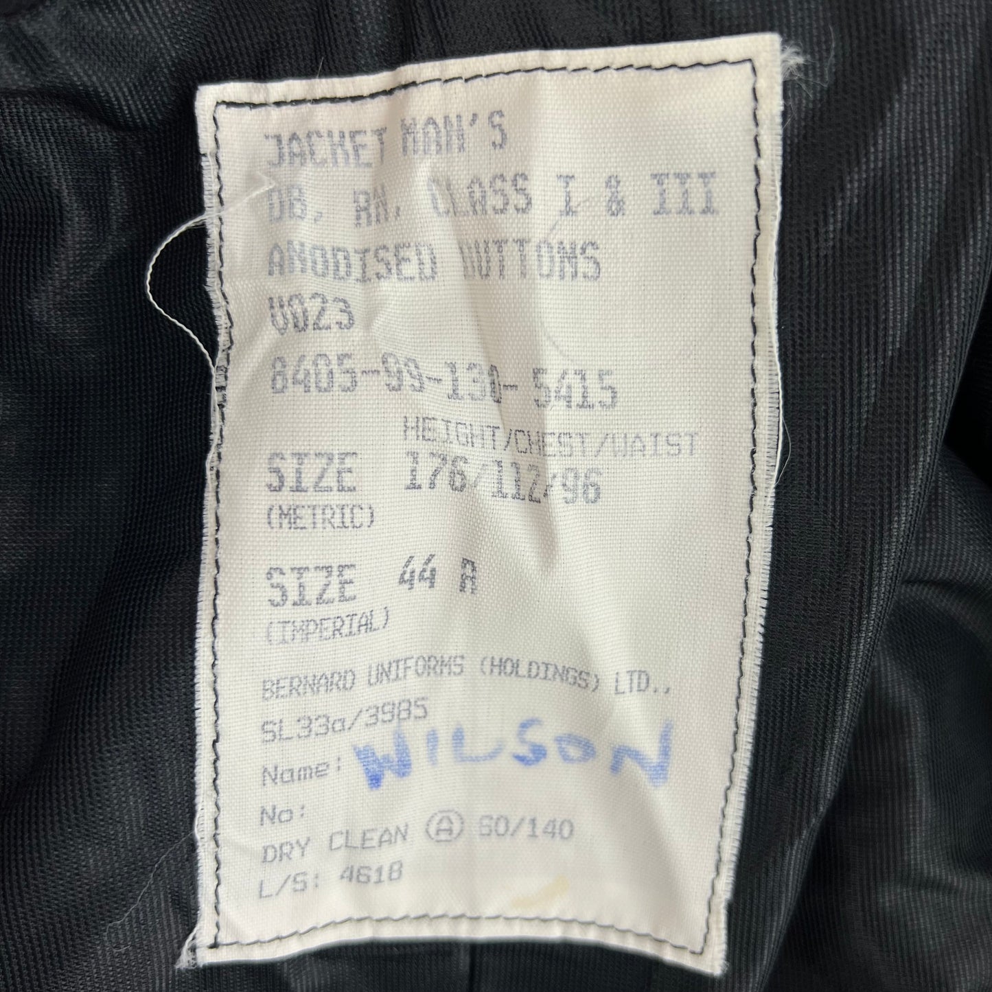 British Royal Navy Officer's No 1B Class 1 & 3 Dress Jacket - Large