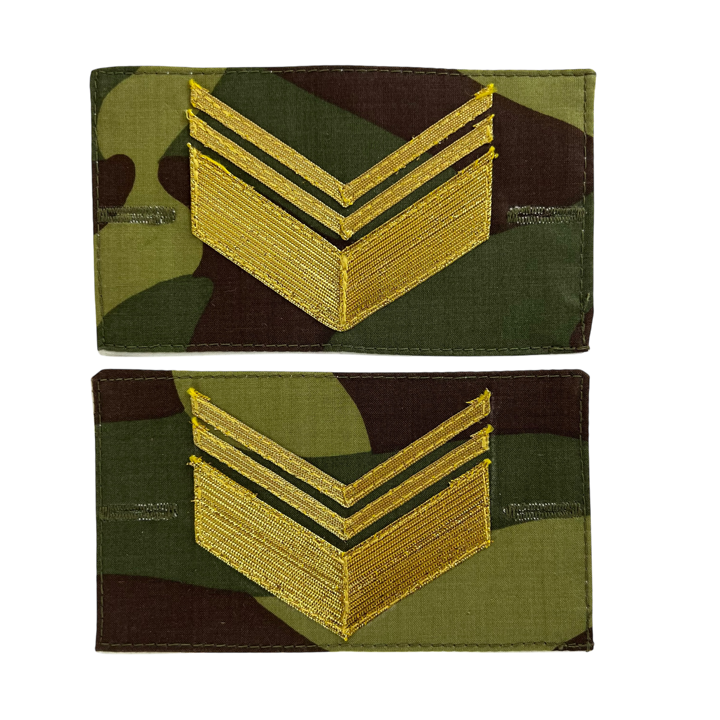 Finnish Army M91 Camo Pair of Sergeant Rank Cuff Tabs