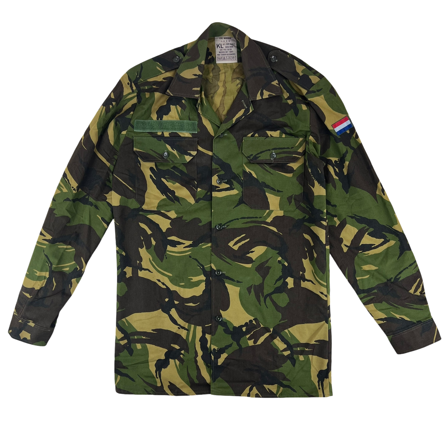 Dutch Army Field Shirt DPM Woodland Camouflage Long Sleeve - Medium