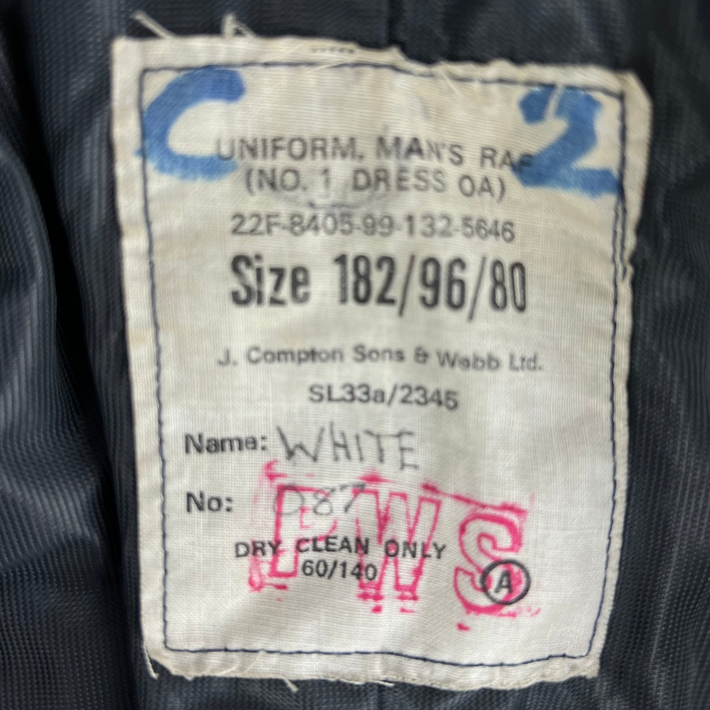 British Royal Air Force No. 1 Dress Jacket - Small