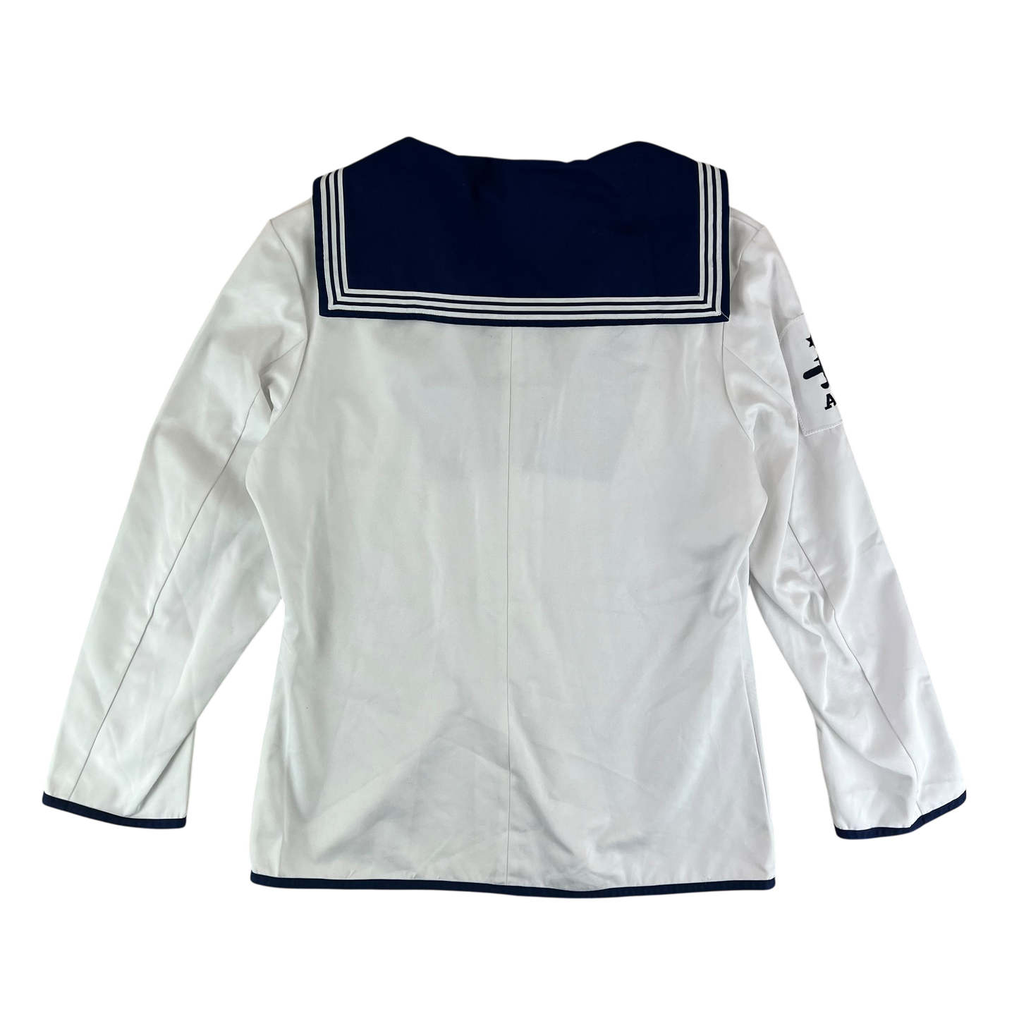 British Royal Navy Class II White Jumper Sailor's Top - Large 176/104