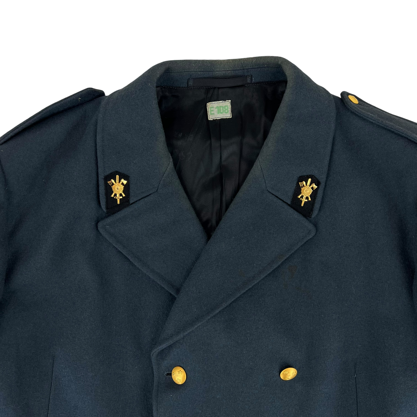 Swedish Air Force M60 Wool Dark Blue 3/4 Length Greatcoat - XX Large