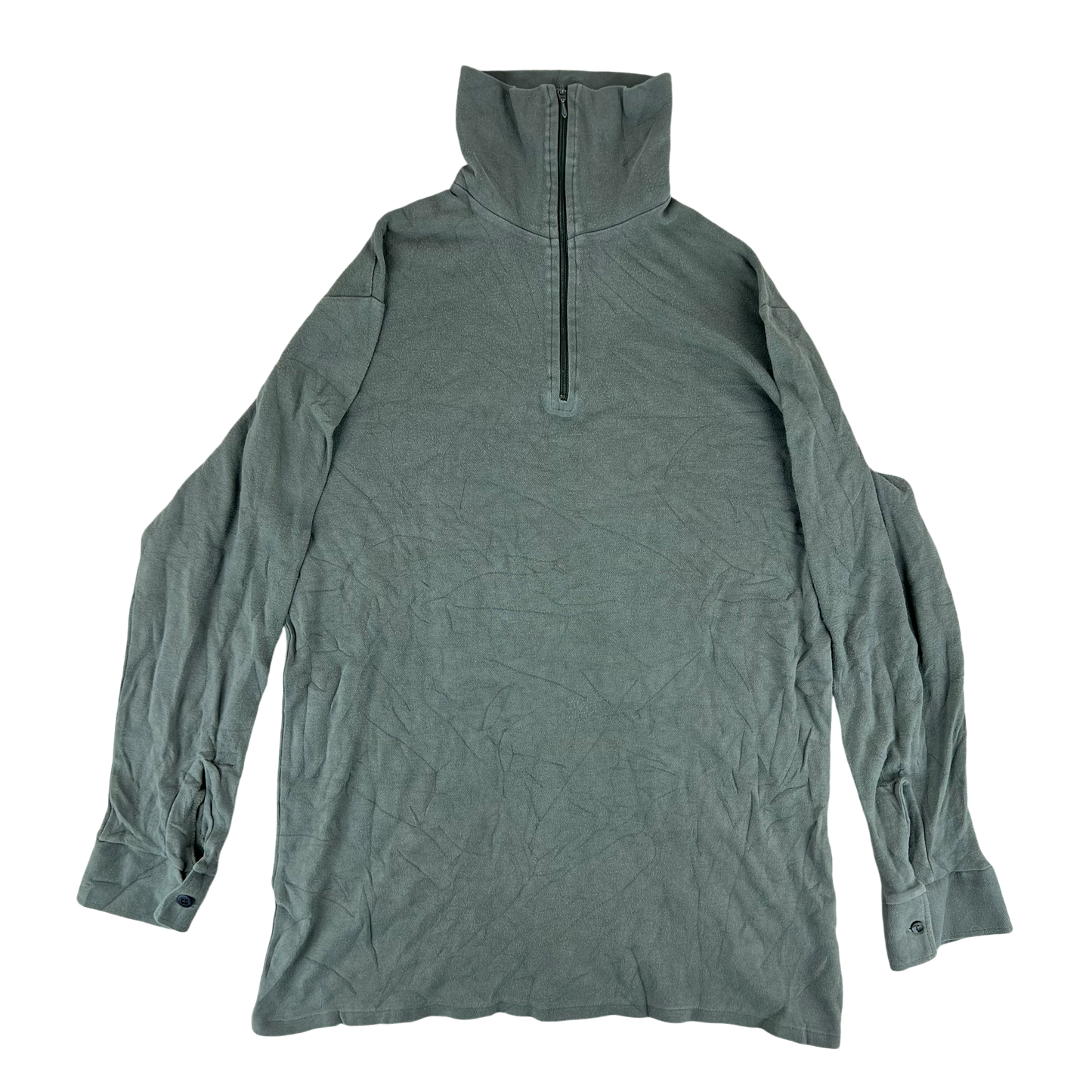 French Army Norgie Pullover 80s Sage Grey - Medium