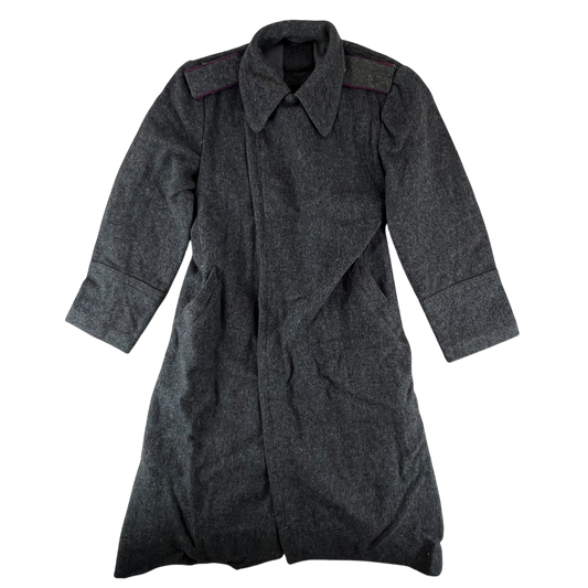Bulgarian People's Army 50s Grey Wool Greatcoat - Medium