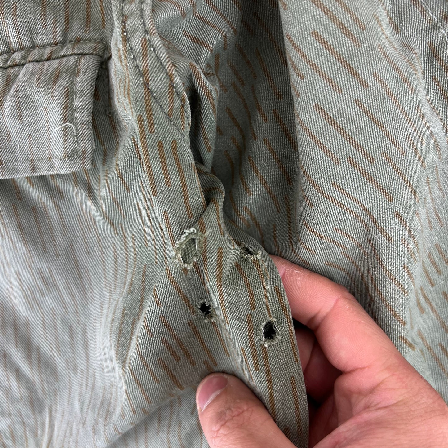 East German Army NVA DDR Raindrop Strichmuster Camouflage Jacket - Medium m44