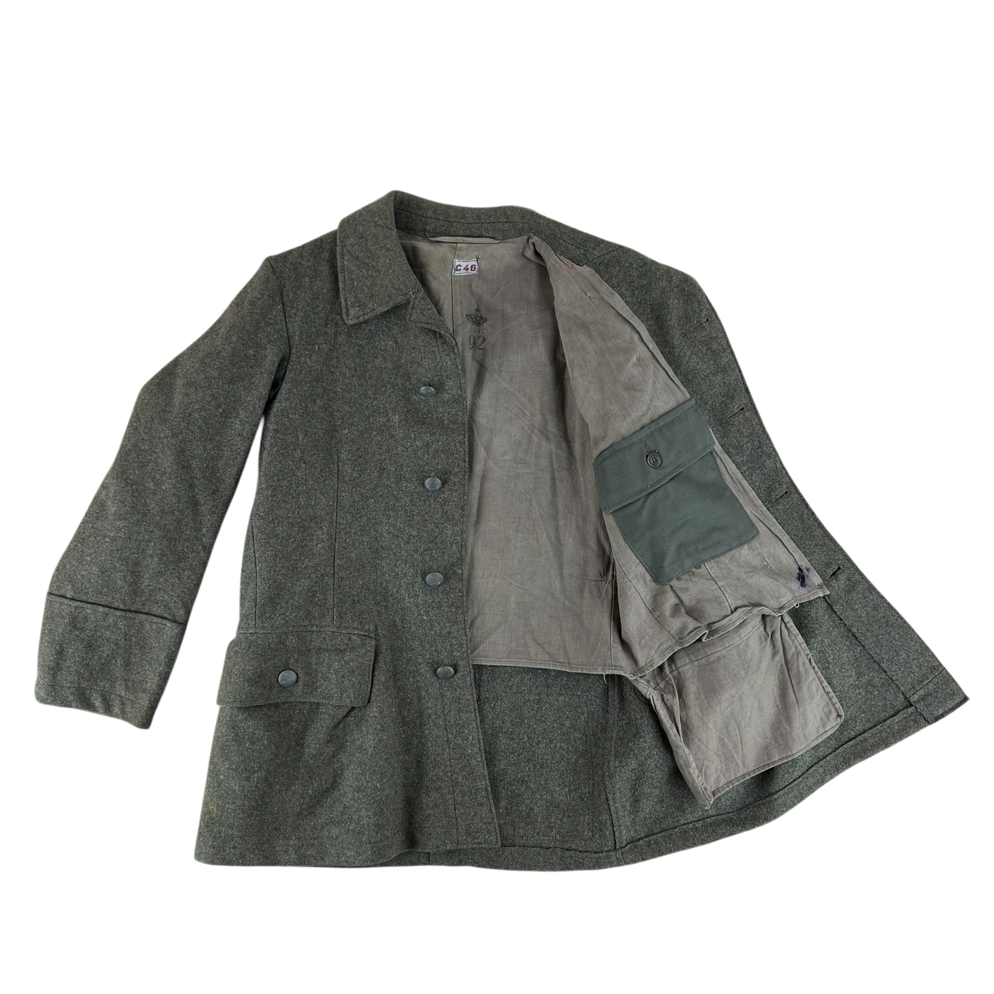 Swedish Army WW2 M39 Wool Jacket - 1944 - Medium 92cm