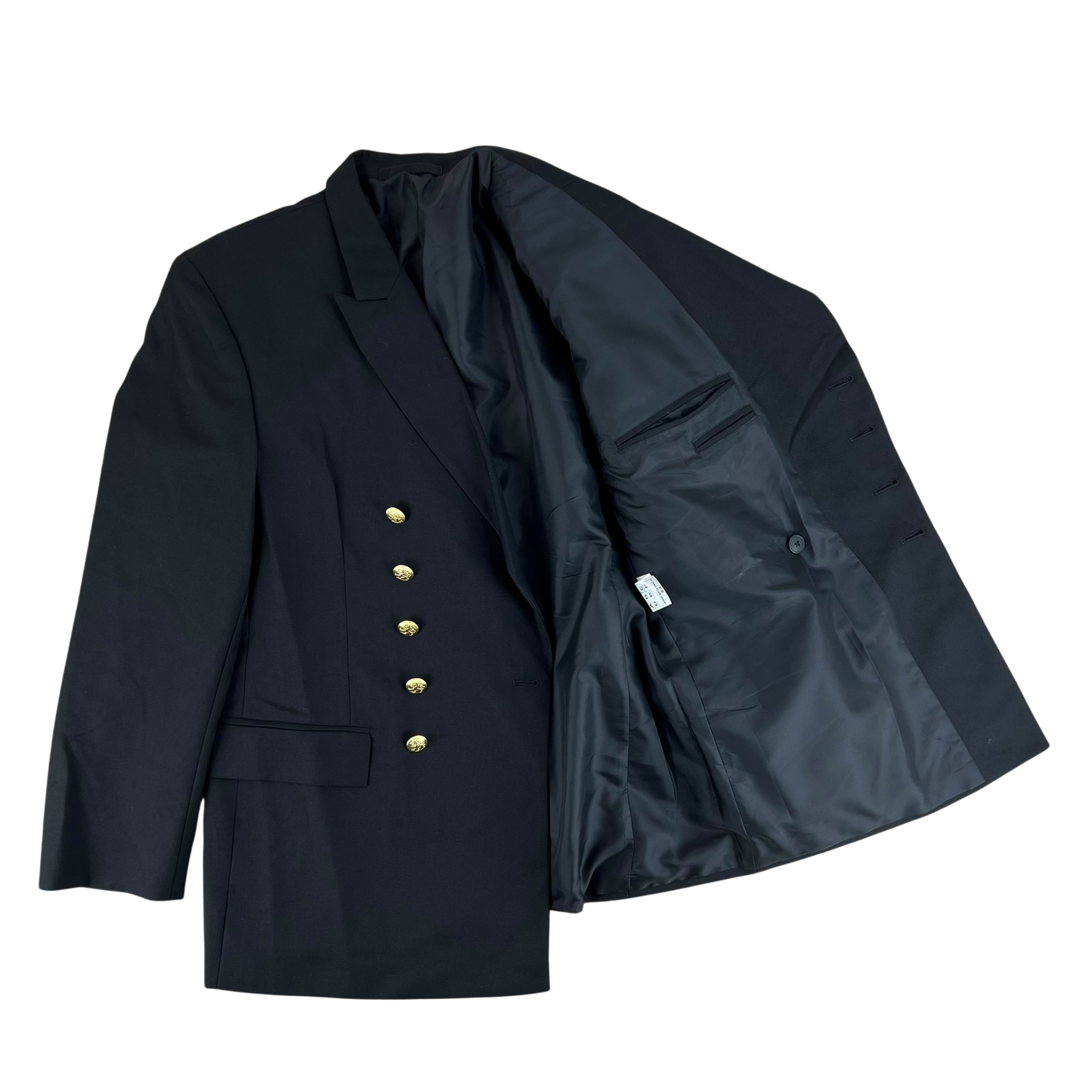Finnish Navy M83 Black Dress Blazer Jacket - Large