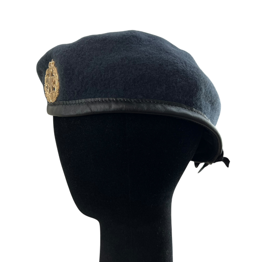 British RAF Beret w/ Badge - Large 59cm