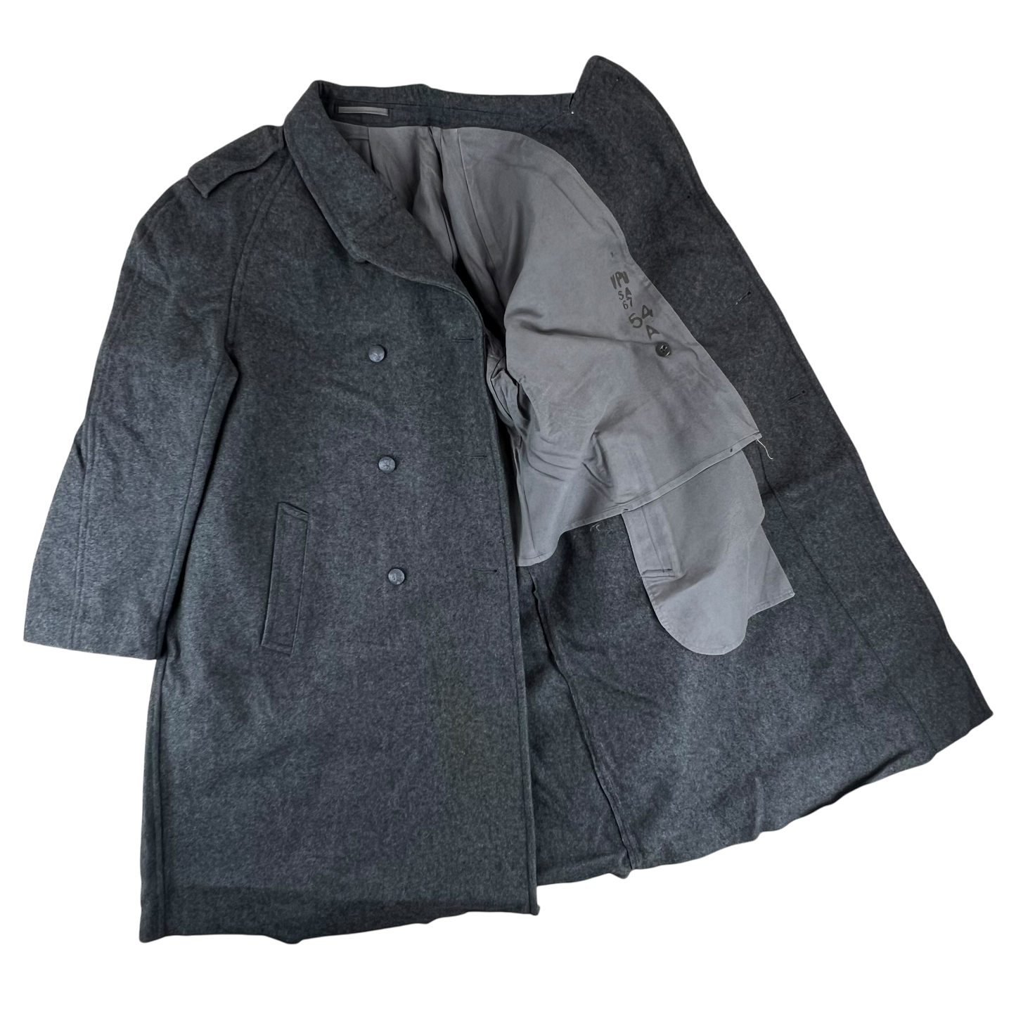 Finnish Army M65 Wool Greatcoat - Large