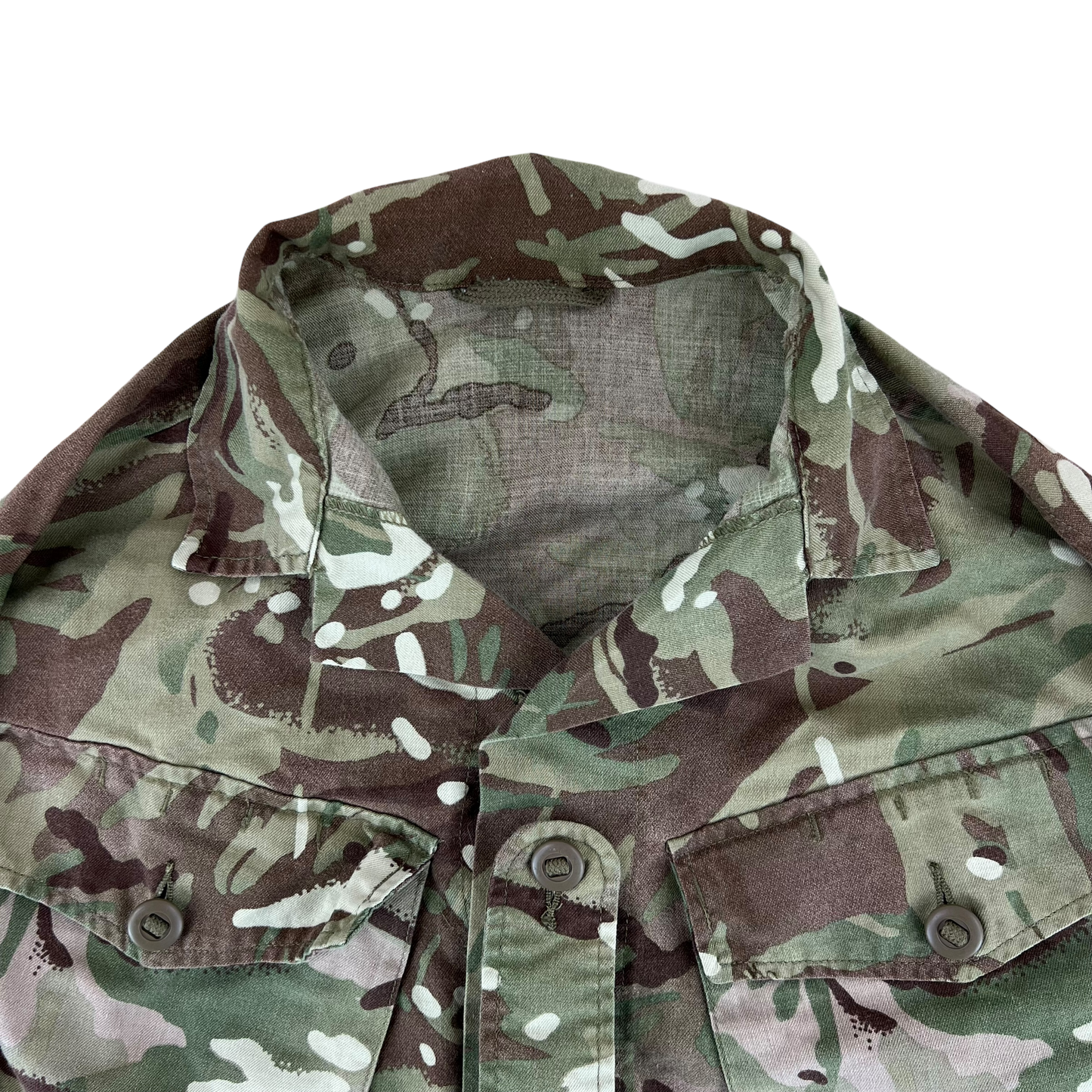 British Army MTP Camouflage Barracks Shirt w/ Patches - Medium 170/96