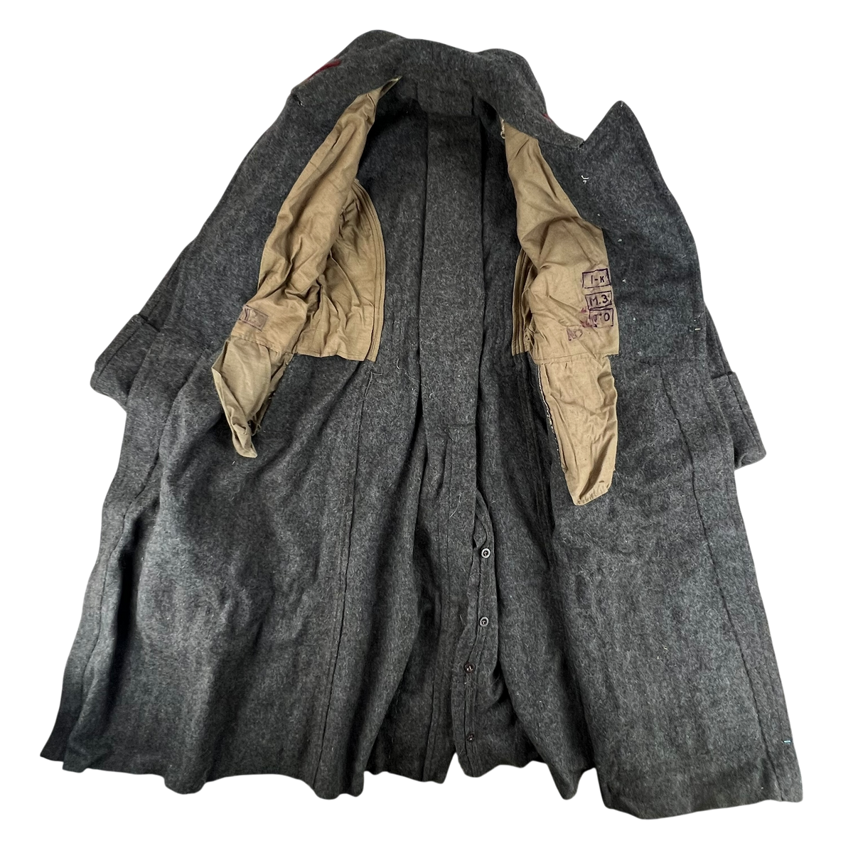 Bulgarian People's Army 70s Grey Wool Greatcoat - Medium