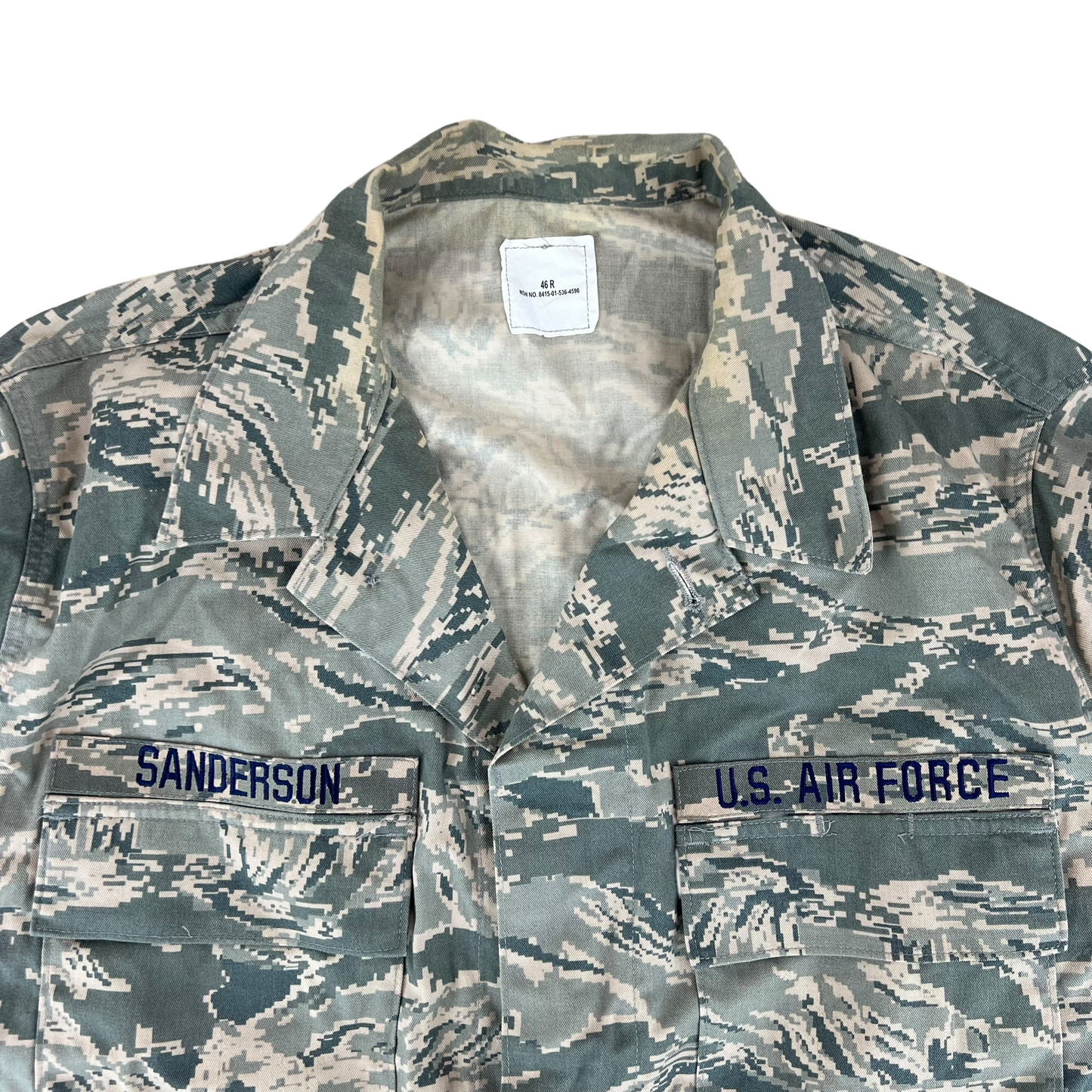 US Air Force Digital Tiger Stripe Pixel Camouflage BDU Combat Jacket - X Large