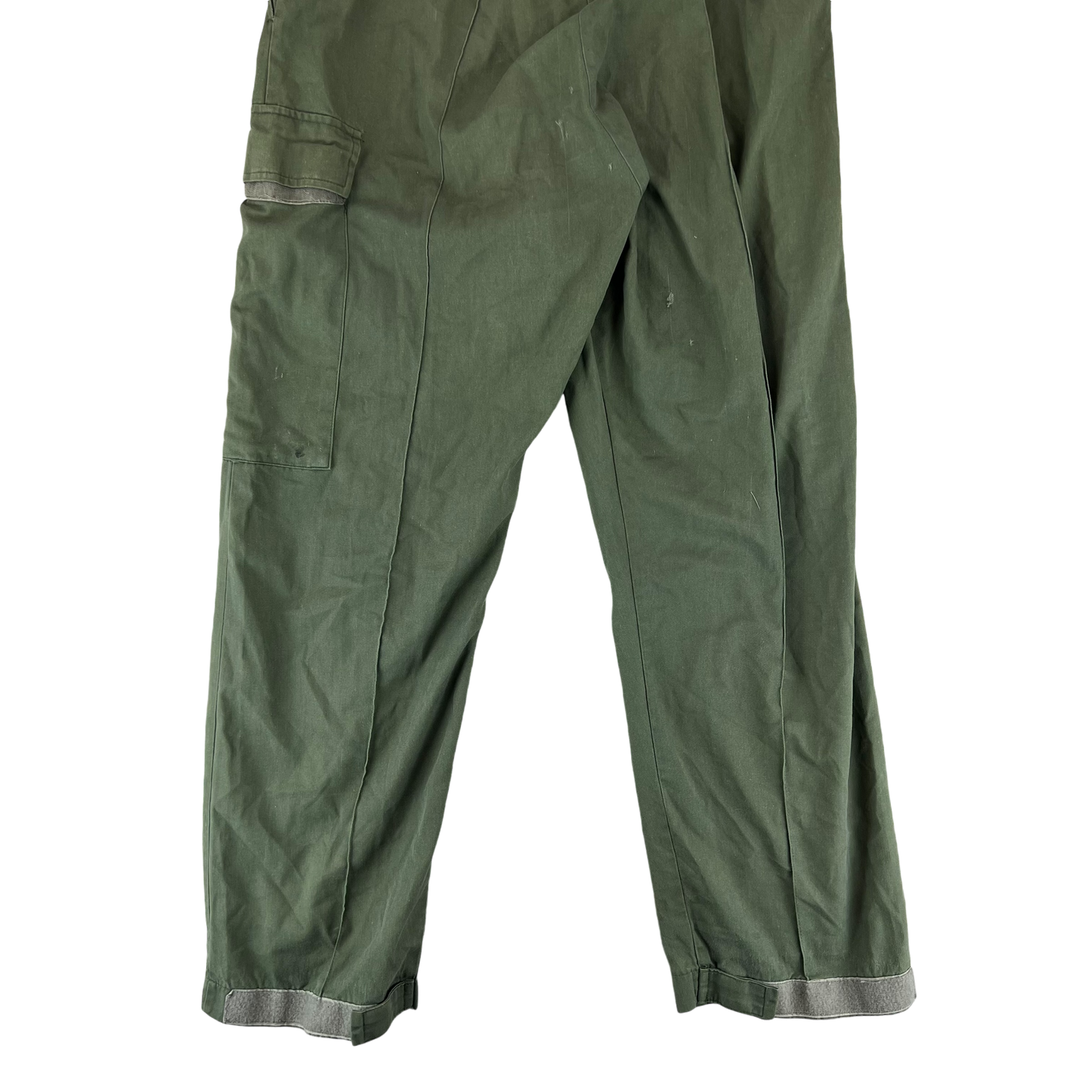 British Army Cotton Work Coveralls Olive Green w/ Patch - Medium 180/100