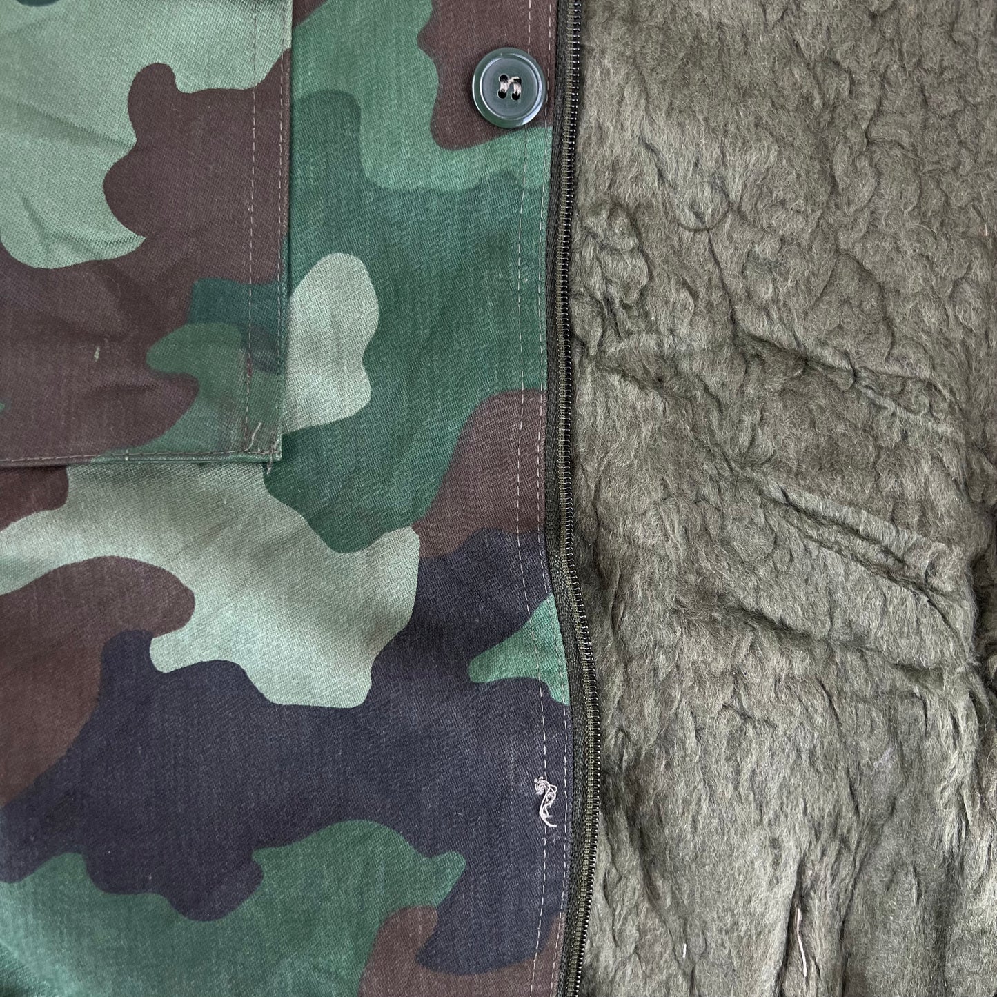 Serbian Army M93 Oak Leaf Camouflage Parka w/ Cold Weather Liner - Large