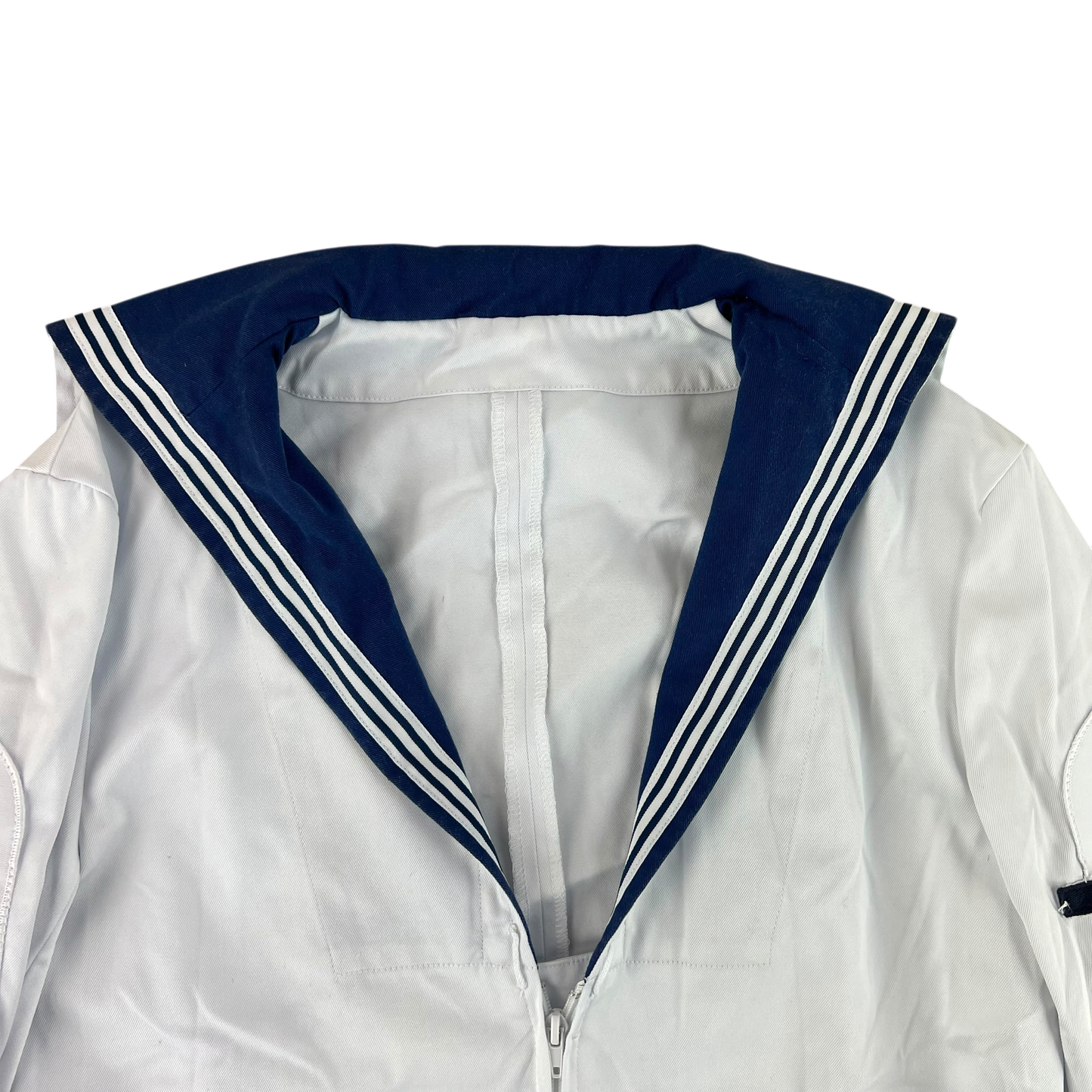 British Royal Navy Class II White Jumper Sailor's Top - Medium 188/100
